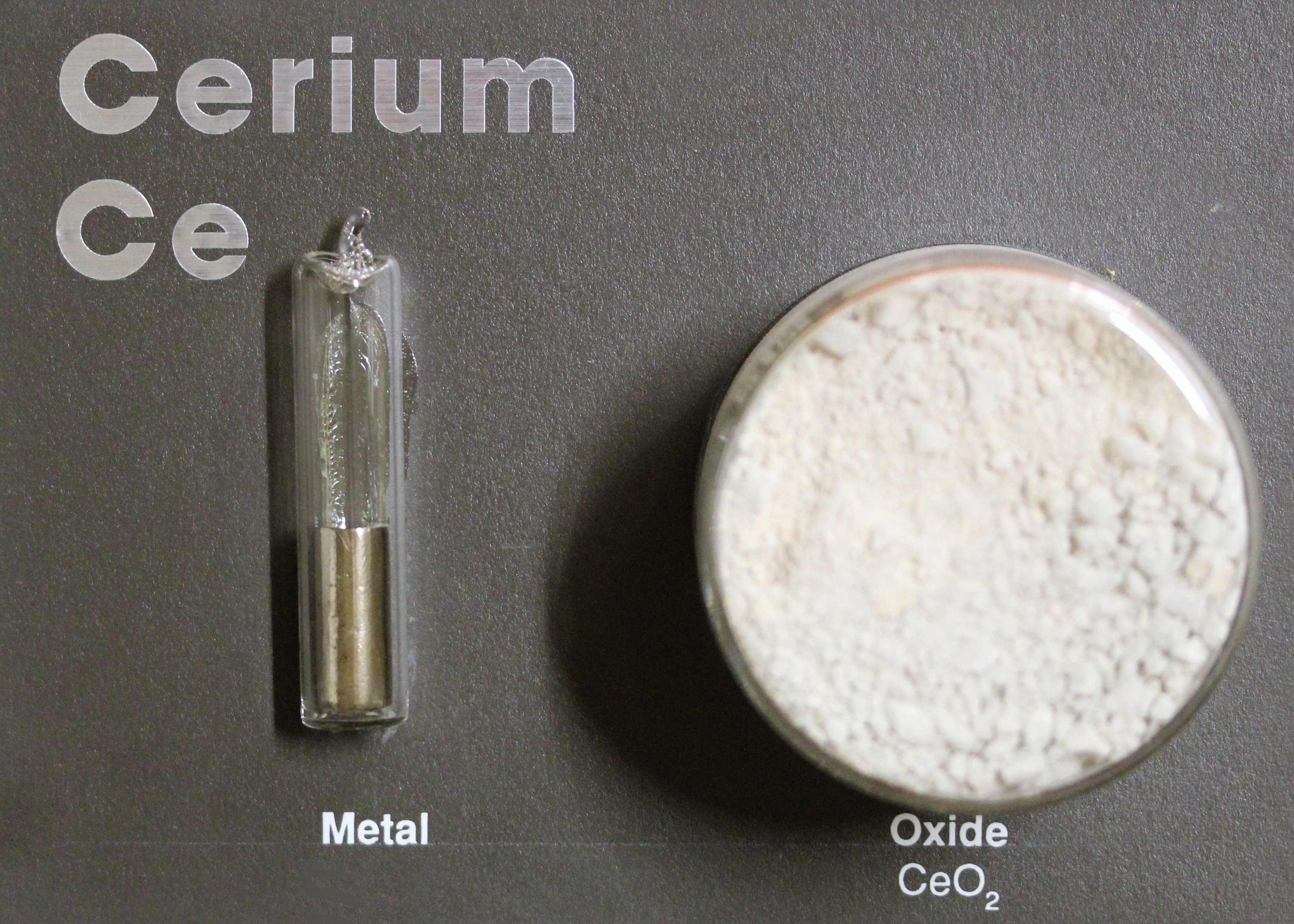 Cerium metal and oxide